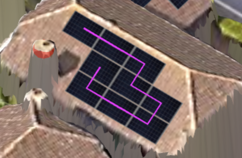 Lower Early Solar Panel Installation